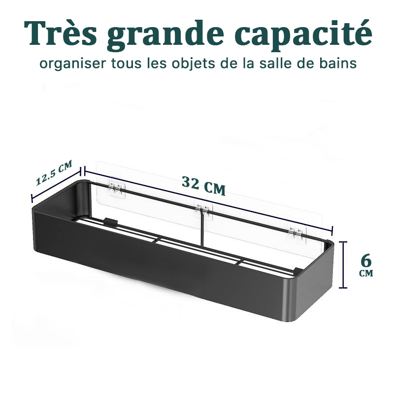 Étagère de Douche Fixable Sans Perçage